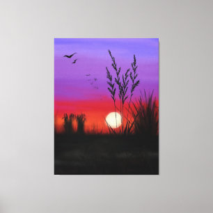 stil - Waterverf Canvas Afdruk
