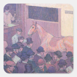 Stil with all Road Nuisances, c.1912 (olie op canv Vierkante Sticker