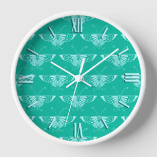 Stileer Deco butterfly - turquoise en aqua