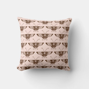 Stileer Deco-vlinder - chocolade en perziken Kussen