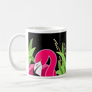 Stileerde roze flamingo Bird Koffiemok