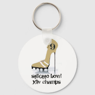 Stiletto Bowl XLIV-kampioenschap, keyring Sleutelhanger