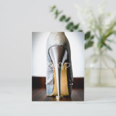 Stiletto Chaussure Mariage RSVP Invitation avec ph (Debout devant)