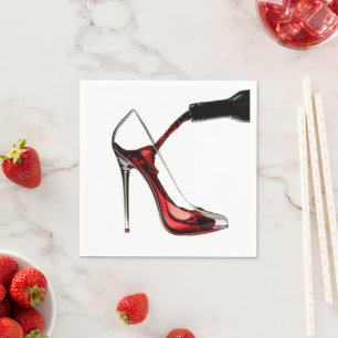 Stiletto en Wijn Servet