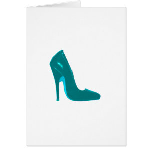 Stiletto Hiel Rechtzij Cyaan de MUSEUM Zazzle Gi