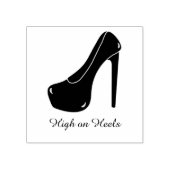 Stiletto High op hakken gepersonaliseerde tekst Rubberstempel (Afrduk)