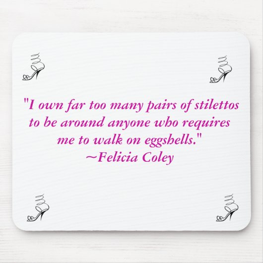 Stiletto Mousepad Muismat (Voorkant)