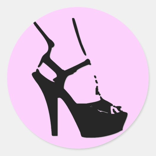 Stiletto Ronde Sticker (Voorkant)