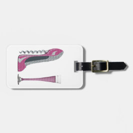Stiletto Shoe Art Bagagelabels