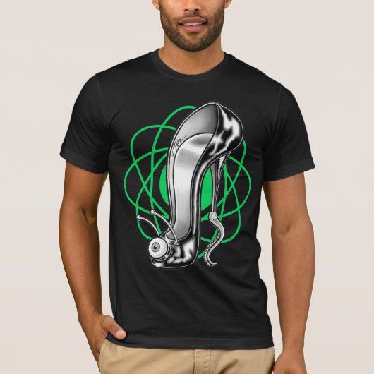 Stilettoid™/Green Atom T-shirt (Voorkant)