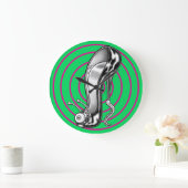 Stilettoid™/Vert et rose à grande horloge (Maison)