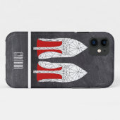 STILETTOS-maasdriehoeksstijl in karton Case-Mate iPhone Case (Achterkant (horizontaal))