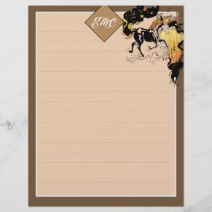 Stilgezette Silhouette Monogram Horse