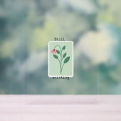 Still Existing Minimalist Flower Stamp Design (Neutre)