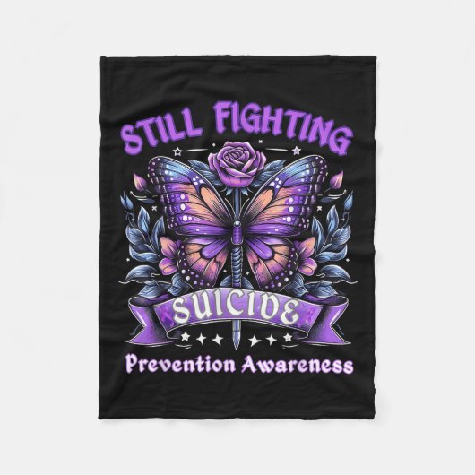 Still Fighting Suicide Prevention Awareness Butter Fleece Deken (Voorkant)