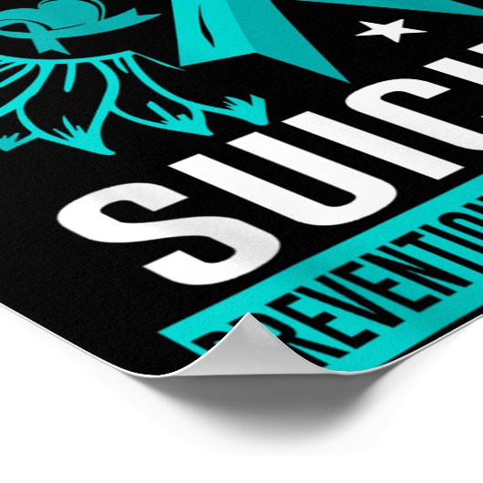 Still Fighting Suicide Prevention Awareness Purple Poster (Hoek)