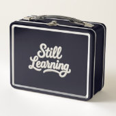 Still Learning Retro Metal Lunch Box (Devant)