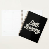 Still Learning Script Typography Spiral Planner (Devant avec enveloppe)