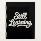 Still Learning Script Typography Spiral Planner (Devant)