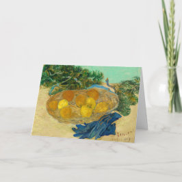 Still Life of Oranges and Lemons Greeting Card Bedankkaart