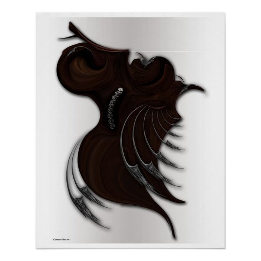 "Still Life with Silent Movement", Poster brillant (Devant)