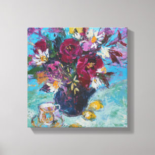 Still Life with Tea Cup 2013 Canvas Afdruk