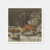 "still life with Turkey Pie" aangepaste papierserv Servetten (Voorkant)