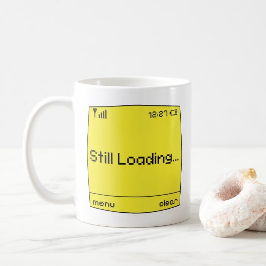 Still Loading.. Retro Mobile Design Mug (Avec donut)