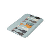 Still Tired Cats - Cat Mom Lover - Blue Graphic Badmat (Gekanteld)