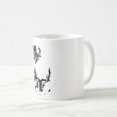 Stille blik, zachte snorharen koffiemok (Voorkant rechts)