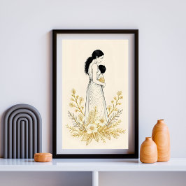 Stille Bloei van Moederschap Poster