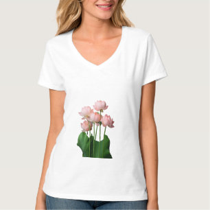 Stille Bloem Lotus in Stilte Genade Opkomende Sere T-shirt