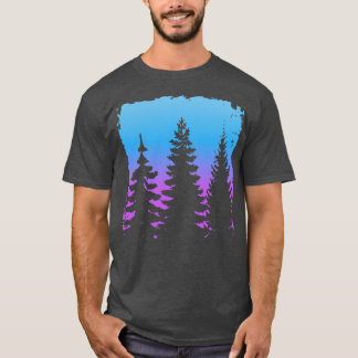 Stille bos landschap t-shirt