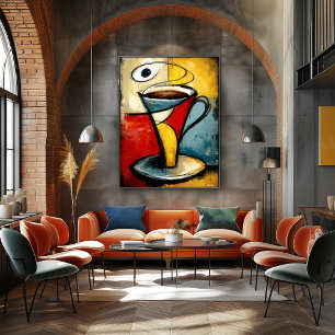 Stille Brouwsel — Hedendaags Abstract Expressionis Poster