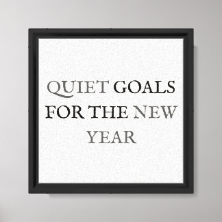Stille doelen voor het nieuwe jaar 🎉 canvas afdruk