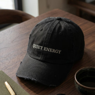 Stille Energie Versleten Zwarte Baseballpet Geborduurde Pet