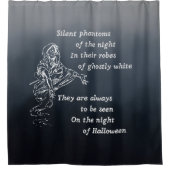 Stille fantomen van de nacht - Halloween Douchegordijn (Voorkant)