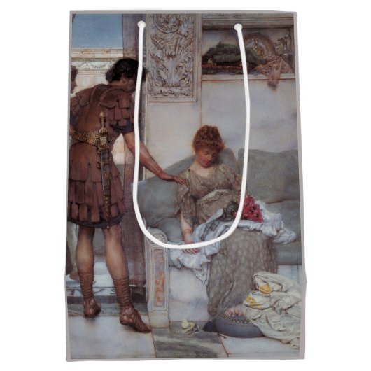 Stille groet (door Lawrence Alma-Tadema) Medium Cadeauzakje (Achterkant)