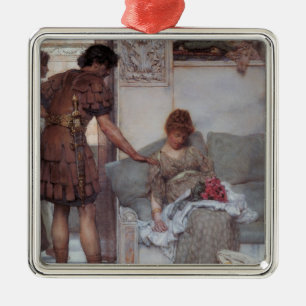 Stille groet (door Lawrence Alma-Tadema) Metalen Ornament