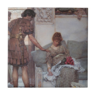 Stille groet (door Lawrence Alma-Tadema) Tegeltje