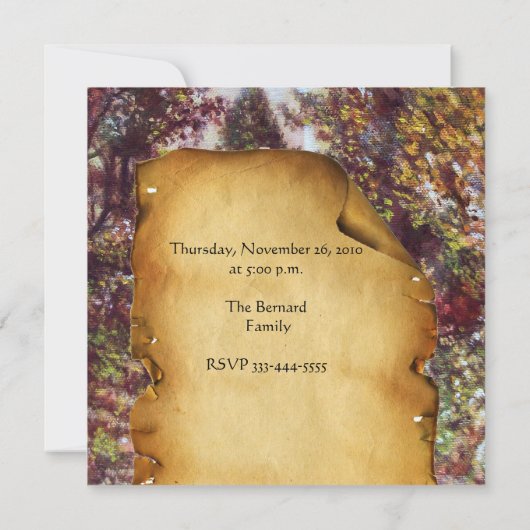 STILLE HERFST IN FLORENCE KAART (Achterkant)