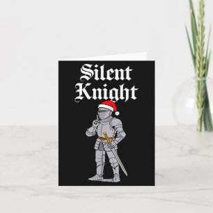 Stille Kerstman Ridder Kerst Middeleeuwse Kostuum Kaart
