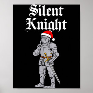 Stille Kerstman Ridder Kerst Middeleeuwse Kostuum  Poster