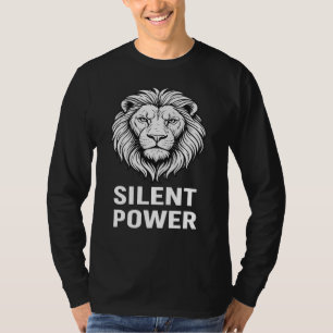 Stille Kracht Heren T-Shirt – Krachtig Zwart & Wit