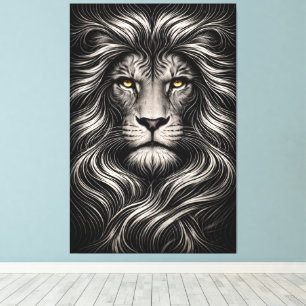 Stille Kracht - Ogen van Dominantie Canvasprint Canvas Afdruk
