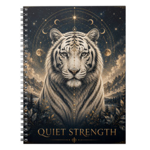 Stille Kracht Witte Tijger Inspiratie Notitieboek