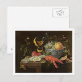 stille levenscyclus met fruit en schelpdieren, 165 briefkaart (Voorkant / Achterkant)