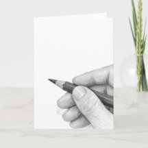 Stille Lijnschets Hand & Potlood Kaart
