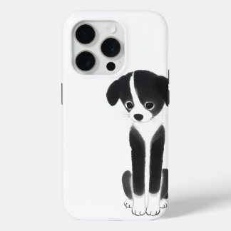 Stille metgezel – Zen-inkt puppy iPhone 15 Pro Case