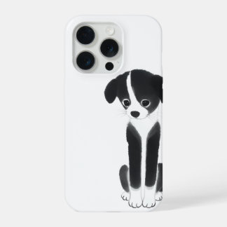 Stille metgezel – Zen-inkt puppy iPhone 15 Pro Hoesje